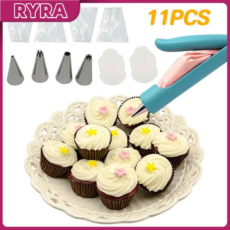 

/Set Silicone Pastry Bag Tips Kitchen DIY Cake Icing Piping Cream Cake Decorating Tools Reusable Pastry Bags Bakeware Tools