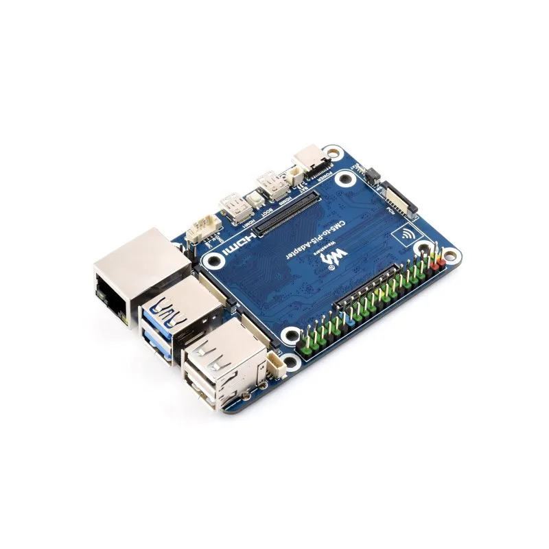 Фото Адаптерная плата CM5 для Raspberry Pi 5, альтернативное решение для RPi 5, встроенный аудио-разъем, поддерживает подключение микрофона. №4