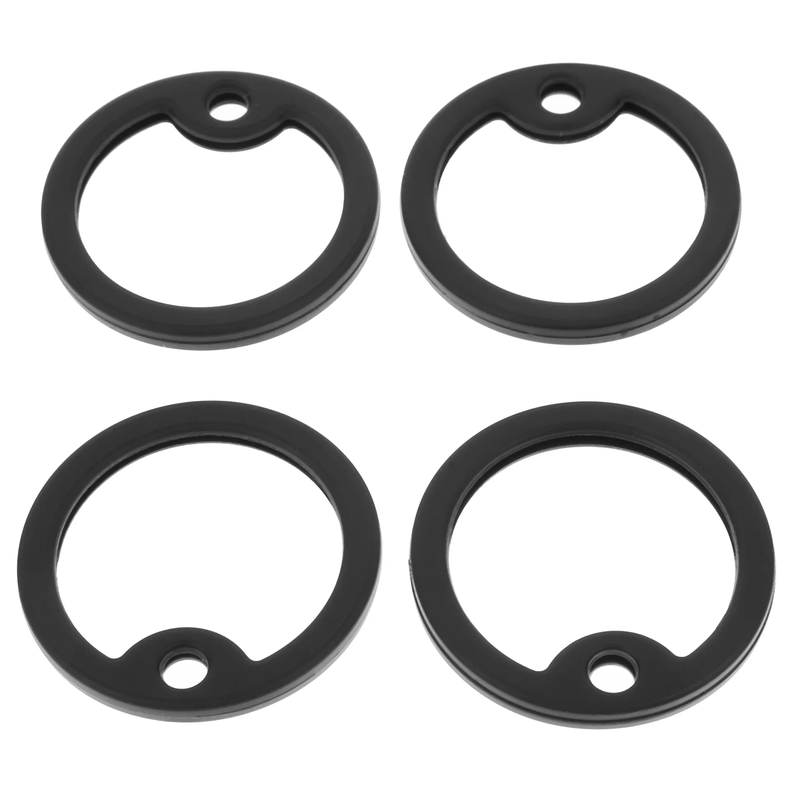 

4 Pcs Dog ID Tag Silencers Silicone Dogtag Silencer (Black)