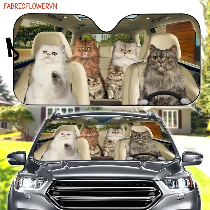 

Солнцезащитный котенок для автомобиля, автомобильное украшение для персидской кошки, ветровое стекло для персидской кошки, подарок для влюбленных кошки, кошачий Автомобильный солнцезащитный котенок, подарок для мамы, G