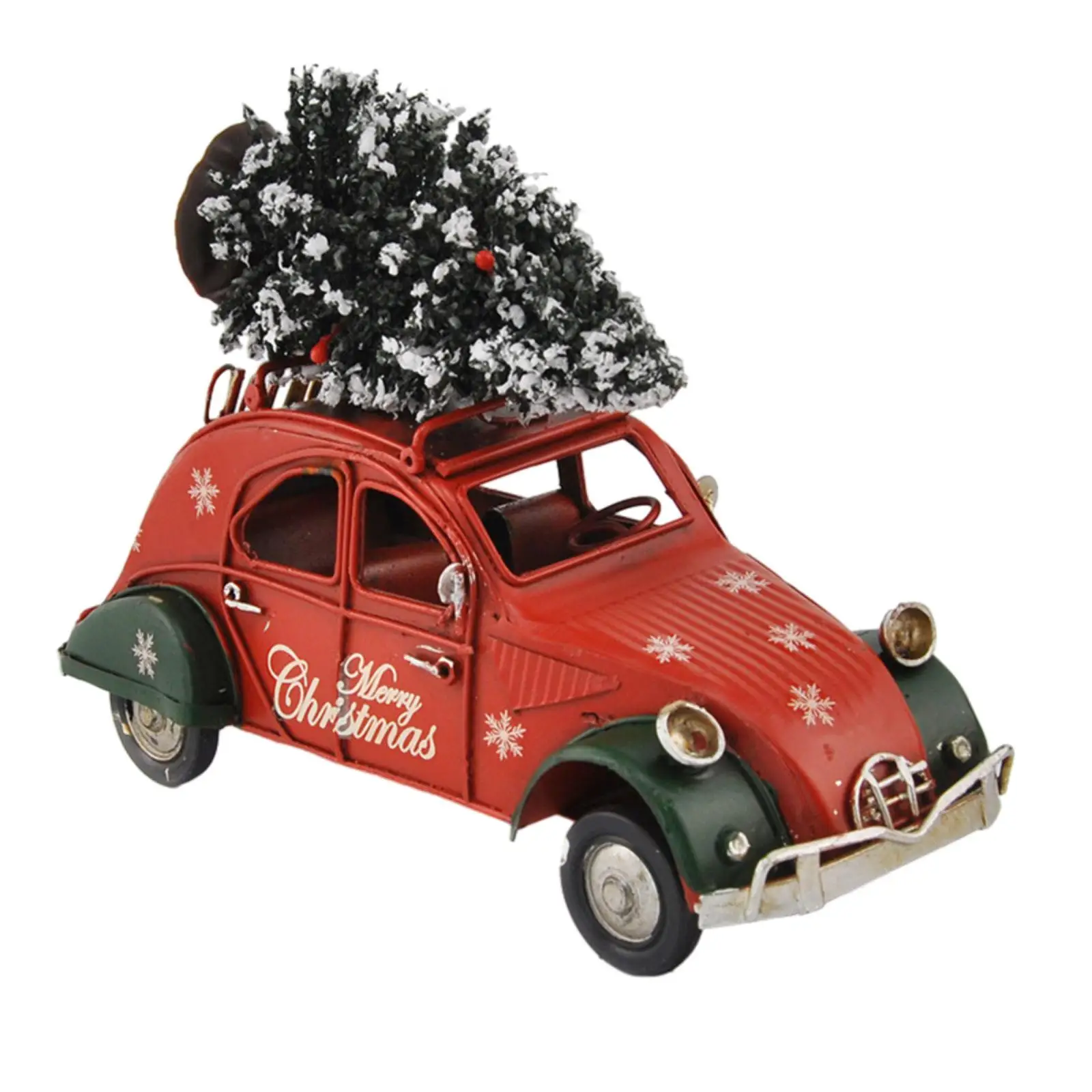 

Christmas Red Truck Decor Xmas Red Pickup Truck for Desk Festival Kitchen