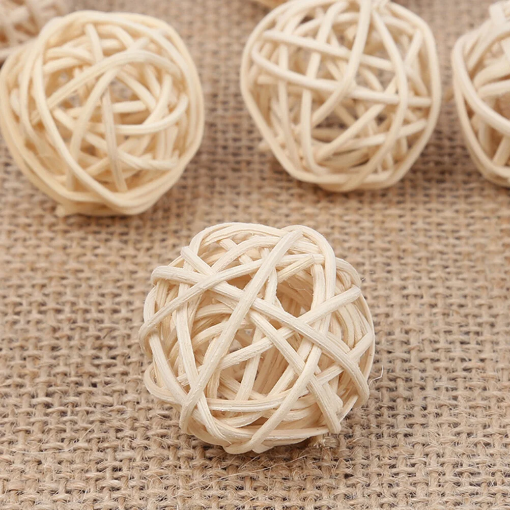 

20 Pcs Wedding Decor Table Accessories Rattan Ball Aromatherapy Reed Parts Dried Vase Fillers
