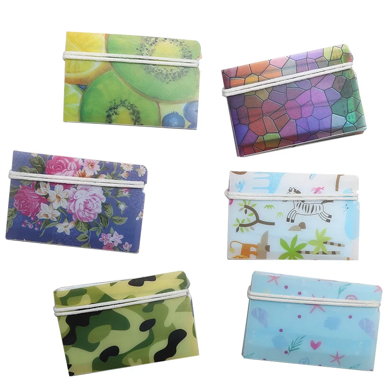 

5 Pcs Portable Cartoon Mouth Mask Storage Clip Portable Mask Storage Box Case Mask Folder Clip for Business Trip Travel