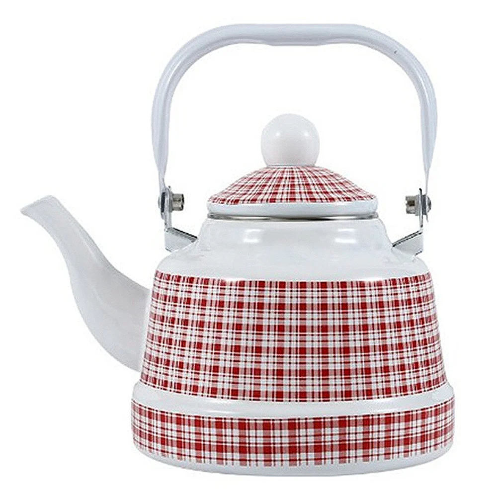 

Thickened Teakettle Enamel Water Kettle Enamel Tea Pot Heating Water Kettle for Restaurant Kitchen Home Hotel