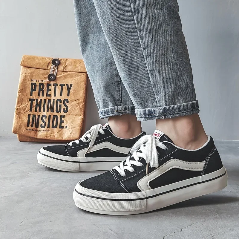 Популярные классические черные мужские парусиновые туфли и женские спортивные