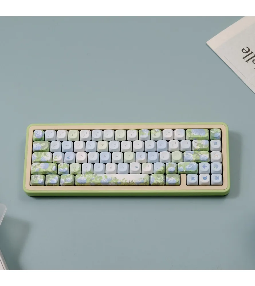 Фото Колпачки для механической клавиатуры с сублимационной печатью Wooting Summer Keycap PBTXOA (размеры) №4