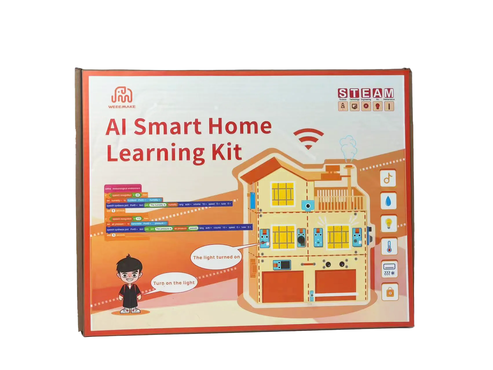 Набор для обучения умному дому WEEEMAKE IoT AI – Программируемый робототехнический комплект из дерева для обучения и автоматизации умного дома (art.: 3920dbe707fa6) - 3920dbe707fa6