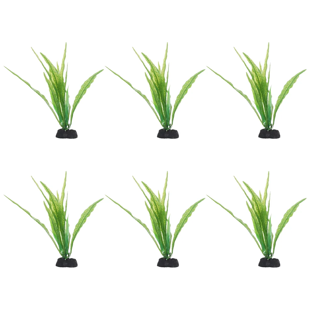 

6 Pcs Seaweed Aquarium Landscaping Fish Tank Animal Decoration Plant Accessories