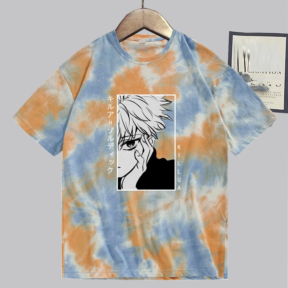 Футболка мужская с принтом Hunter X Killua тенниска короткими рукавами в стиле