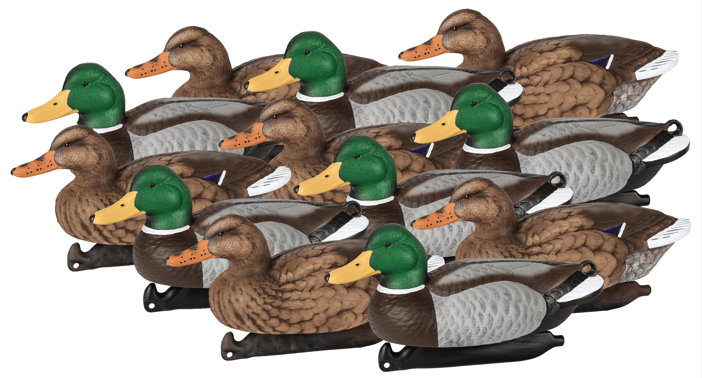 

Flambeau Outdoors, 1812DPK, Master Series Mallard Decoys, 14 inch, 12 pack, 11 pounds