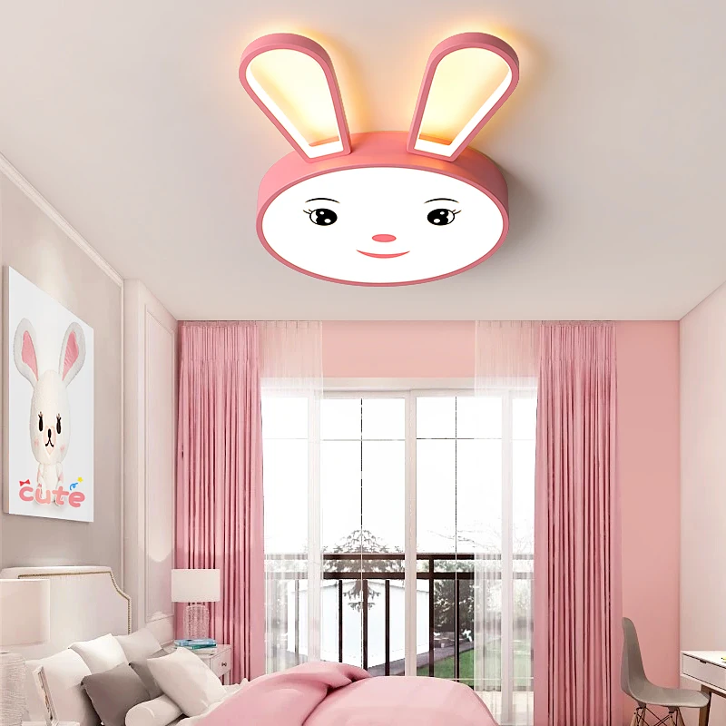 

Nordic rabbit home decoration salon bedroom decor smart led lamp lights for room dimmable ceiling light lamparas indoor lighting
