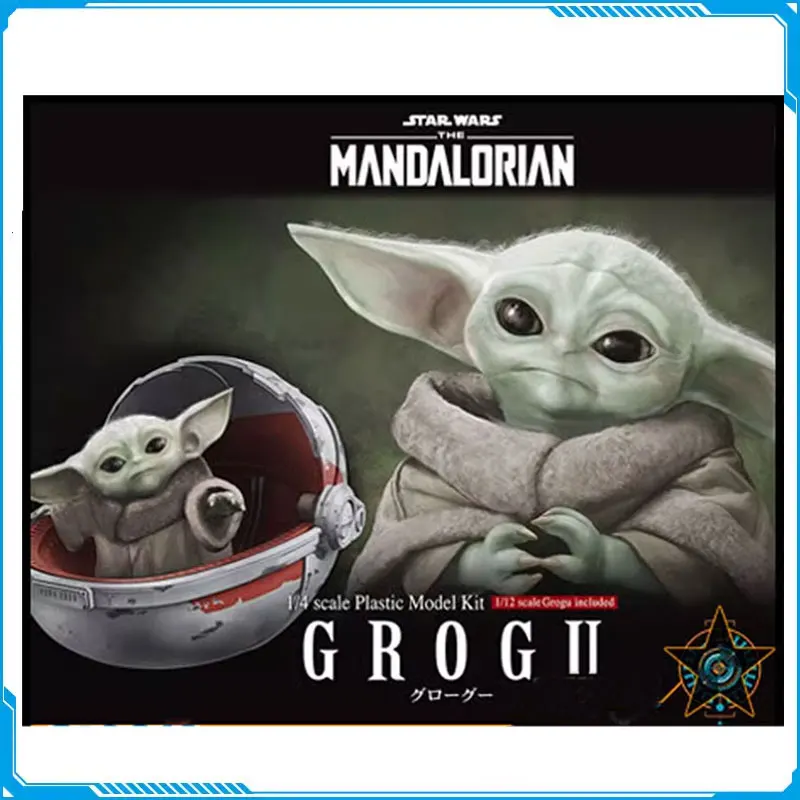 

Star Wars The Mandalorian 1/4 Grogu Assembly Model Kit Action Anime Figure Portability Assembly Collectible Gift Genuine