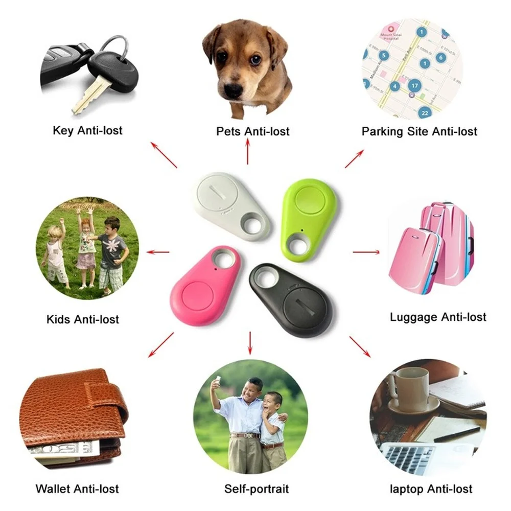 

1PC Bluetooth Tracker Key Finder Smart Anti Lost Device GPS Tags Keyfinder Alarm For Kids Pet Dog Cat Wallet Bag Tracker