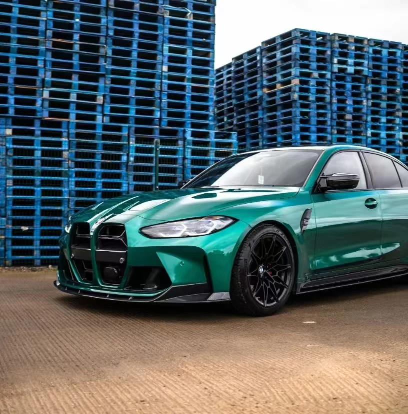 Высококачественная передняя губа из 100% сухого углеродного волокна в стиле CT для