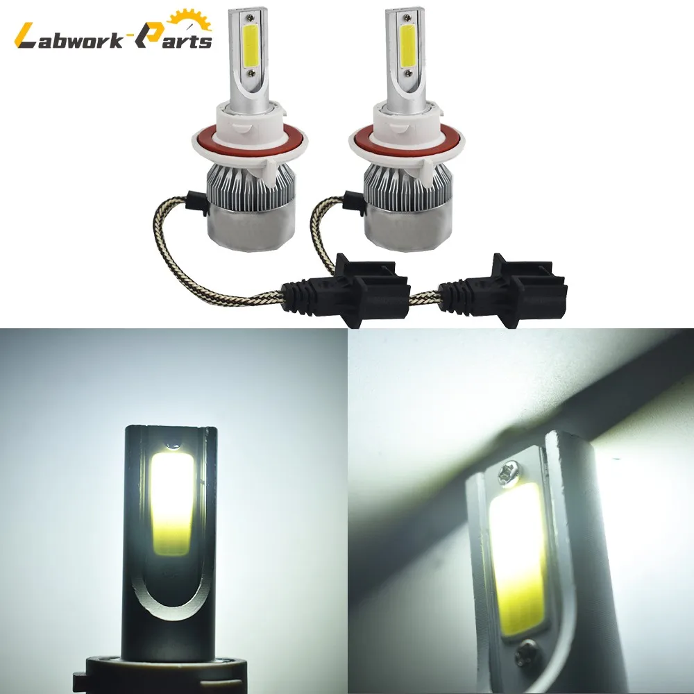 

H13 9008 LED Headlight Bulbs Kit High Low Beam Bright 110W 16000LM 6000K White