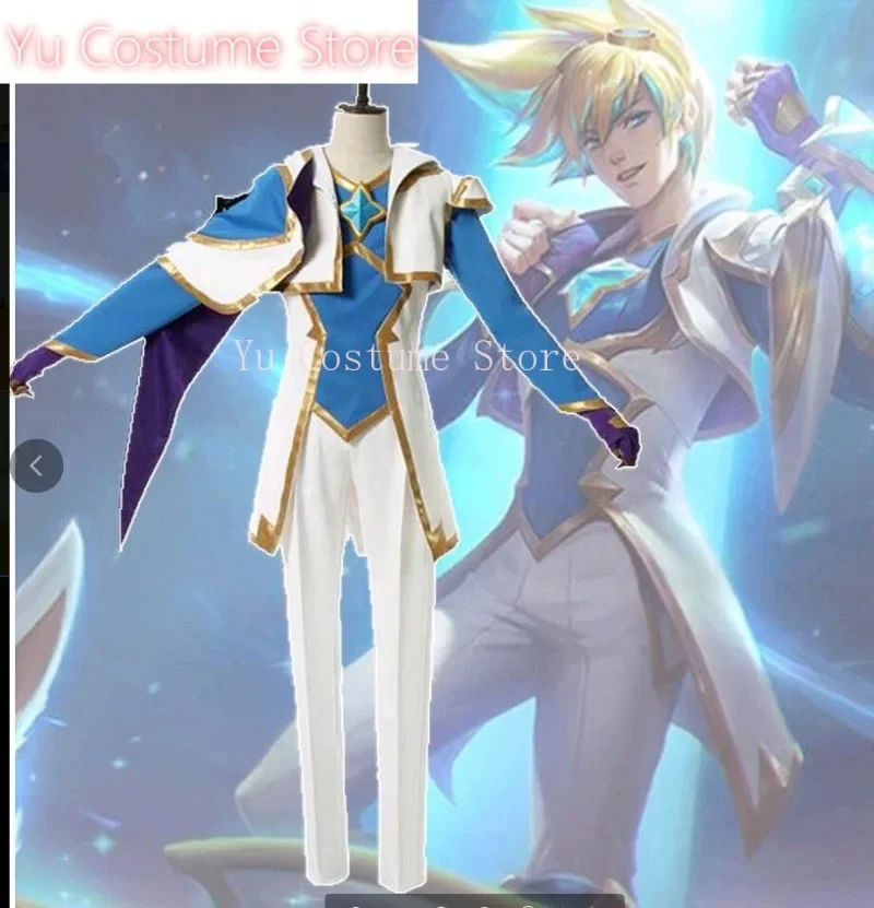 Фото Yu костюм Lol Star Guardian Ezreal косплей костюм Cos Game аниме вечерние униформа Хэллоуин играть ролевая одежда одежда №1