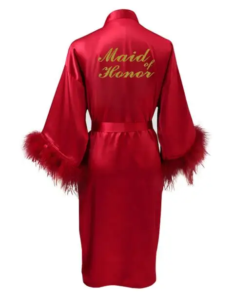 Сексуальный женский Атласный халат-кимоно халат Свадебный для матери невесты