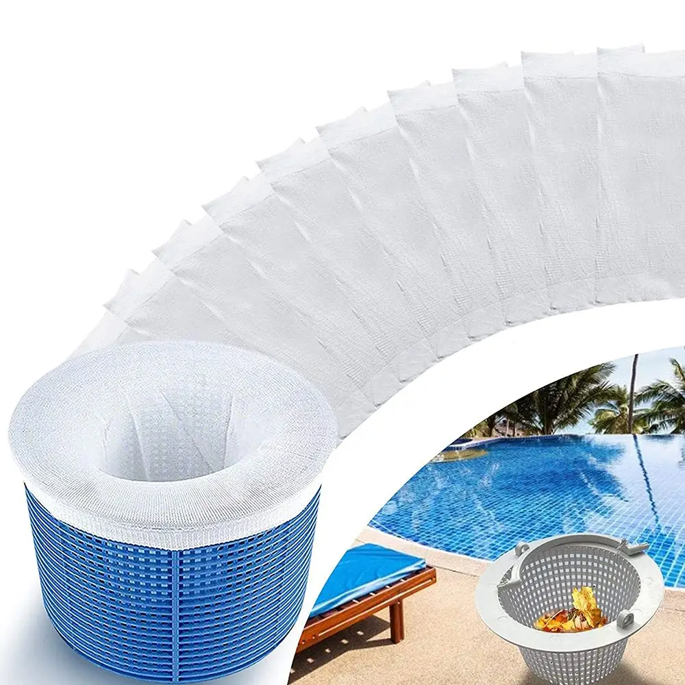 

Cover Filters Baskets Home Outdoor Filter Net Cleans Debris Leaves Reusable Pool Cleaning Pool Skimmer Socks