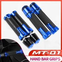 motorcycle accessories universal handlebar grip for yamaha mt 01 mt01 2004 2005 2006 2007 2008 2009 handle hand bar grips ends
