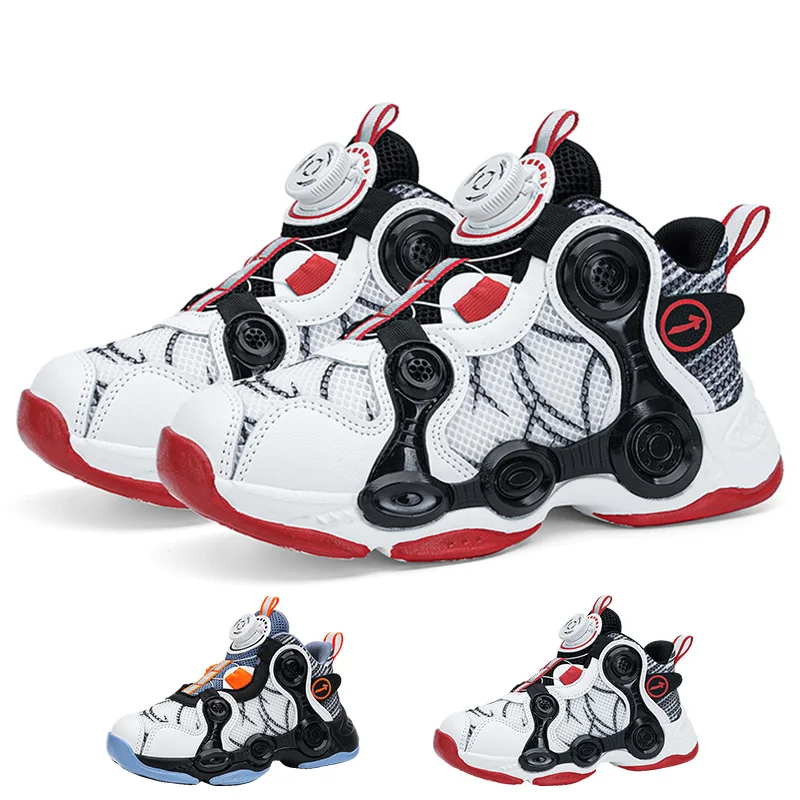 31-37 New Youth Children's Outdoor Sport Footwear Boys' And Girls' Shoes Student School Sports Training Basketball Shoes
