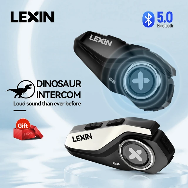 2023 lexin-g2 motorcycle helmet bluetooth intercom up to pair 6 riders&big button design exchangeable pattern shell 120km/h