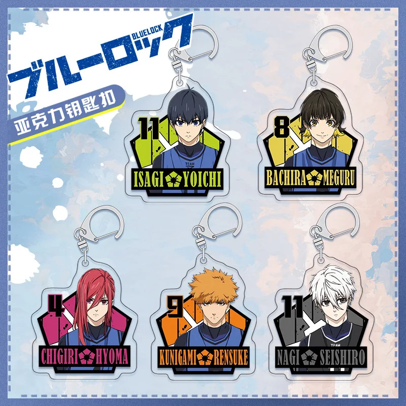 

Аниме, синий замок, брелок, кукла Meguru Kunigami Rensuke Isagi Yoichi Chigiri Hyoma, акриловый брелок, подвеска для подарка