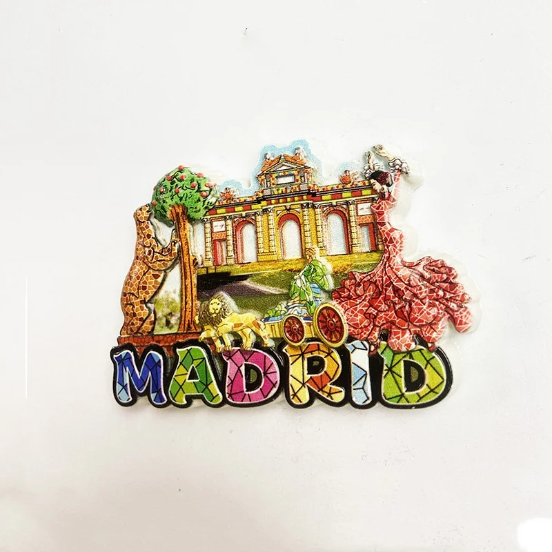 Мадрид AO 3D магнит на холодильник туристические сувениры украшения поставки
