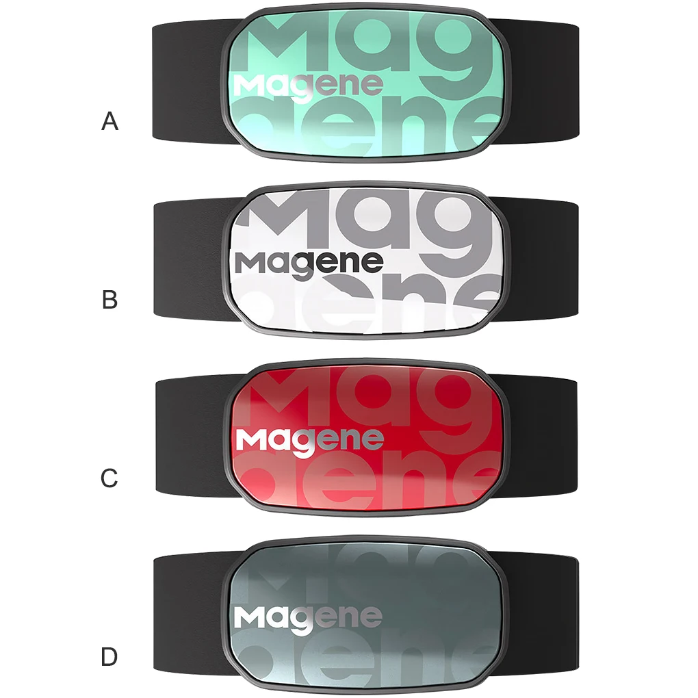 

Magene Bluetooth-Compatible Smart Heart Rate Chest Strap IP67 Waterproof Heartrate Sensor Fitness Workout Belt Red
