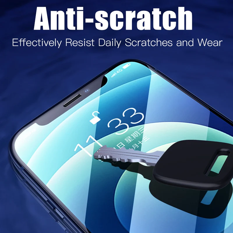 3PCS Full Cover Tempered Glass On the For iPhone 11 12 13 14 Pro 7 8 6 6s 14 Plus Screen Protector On iPhone X XR XS MAX Glass