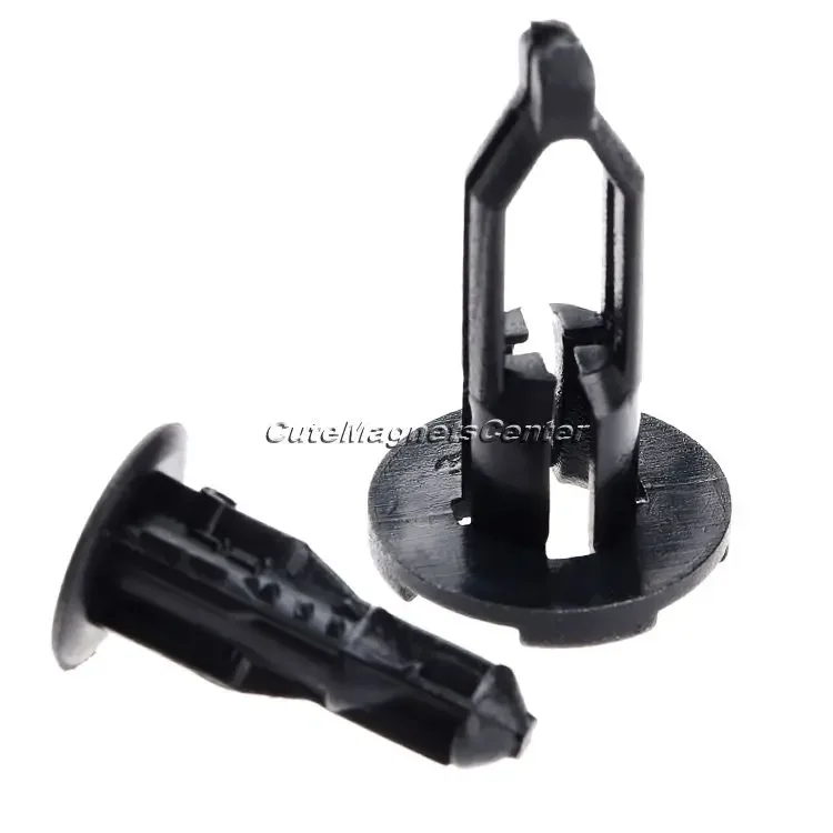 

50 шт., 9 мм, зажимы для крепления автомобильного бампера с отверстием, фиксаторы крышки бампера, заклепки для отделки двери автомобиля, зажим для Toyota