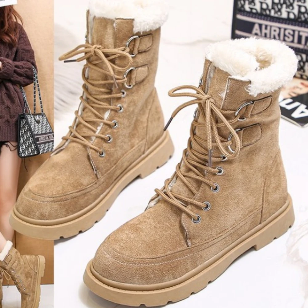 

Women Ankle Boots Lace Up 2023 Fashion Autumn Winter Woman Martin Boots Casual Pu Women Shoes Woman British Style Botas De Mujer