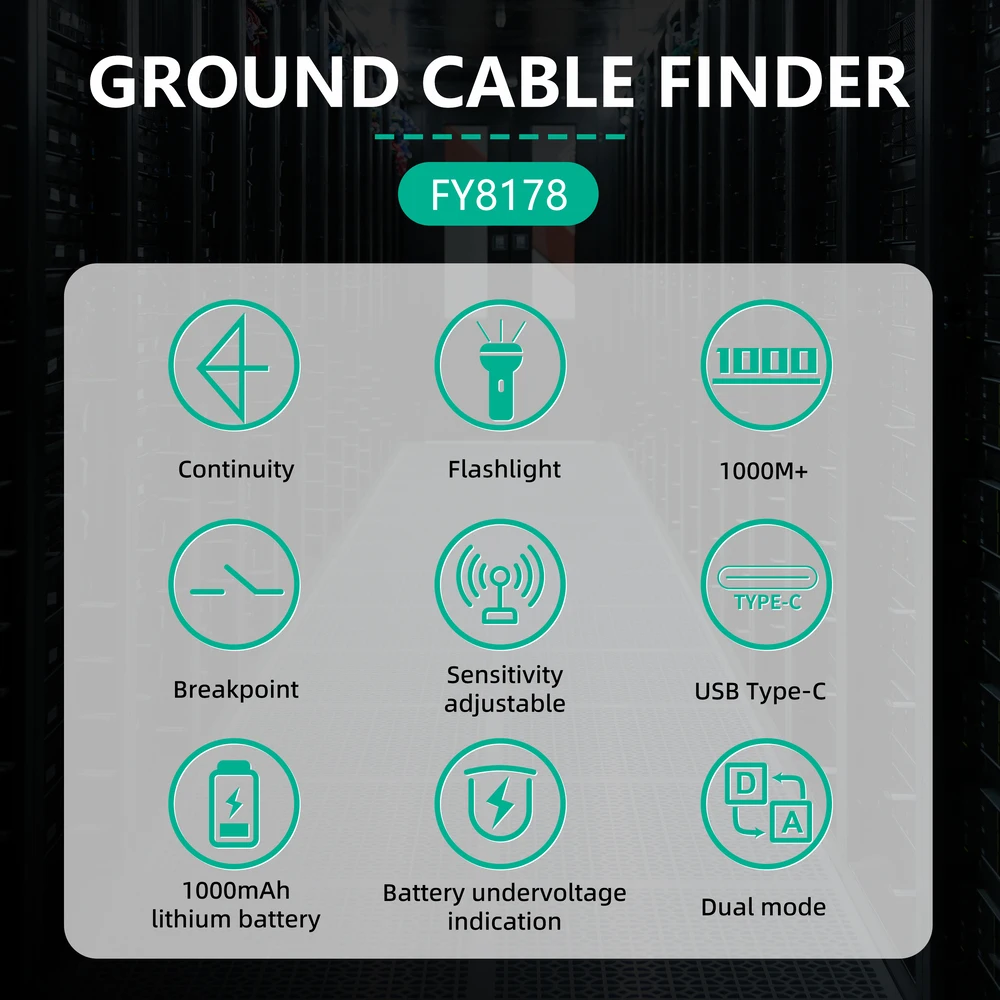 MASTFUYI Advanced Wire Tracer Kit с визуальным локатором неисправностей, кабельный трекер с защитой от помех, профессиональное обнаружение подземных линий (art.: 3920d13b481d6) - 3920d13b481d6