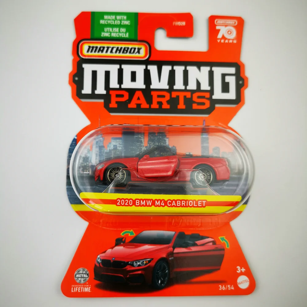 

2023 Matchbox 1/64 Moving Parts 2020 BMW M4 CABRIOLET Die-cast Collection Model