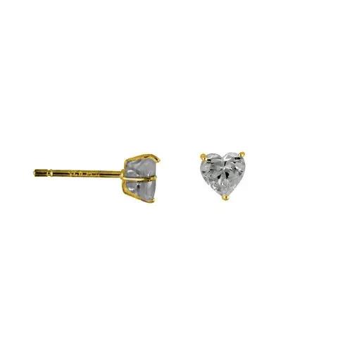 

10kt Yellow Gold Heart Stud Earrings