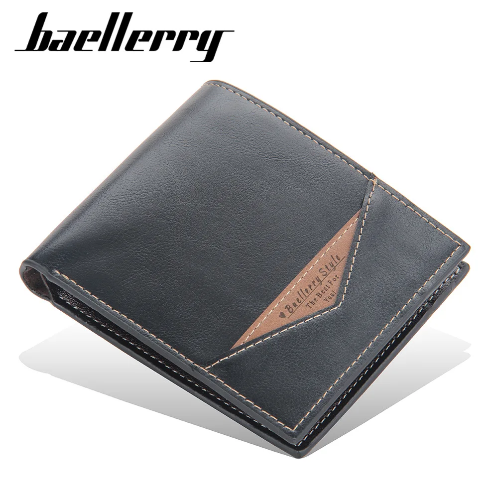 

Business Vintage Men's Wallet Bifold Male Money Bag Mini Short Mens Clutch Coin Purse Card Holder Wallet High Quality PU Leather