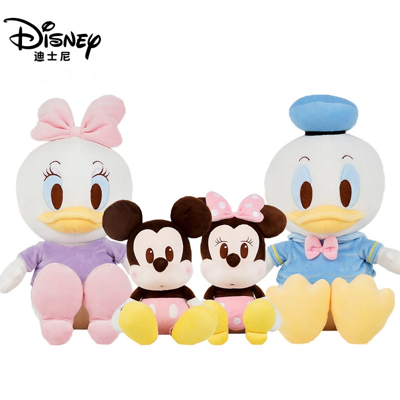 

30/46/66cm Genuine Disney Donald Duck Winnie Bear Mickey Mouse Minnie Plush Stuffed Toys Doll Children Birthday Gift Highquality