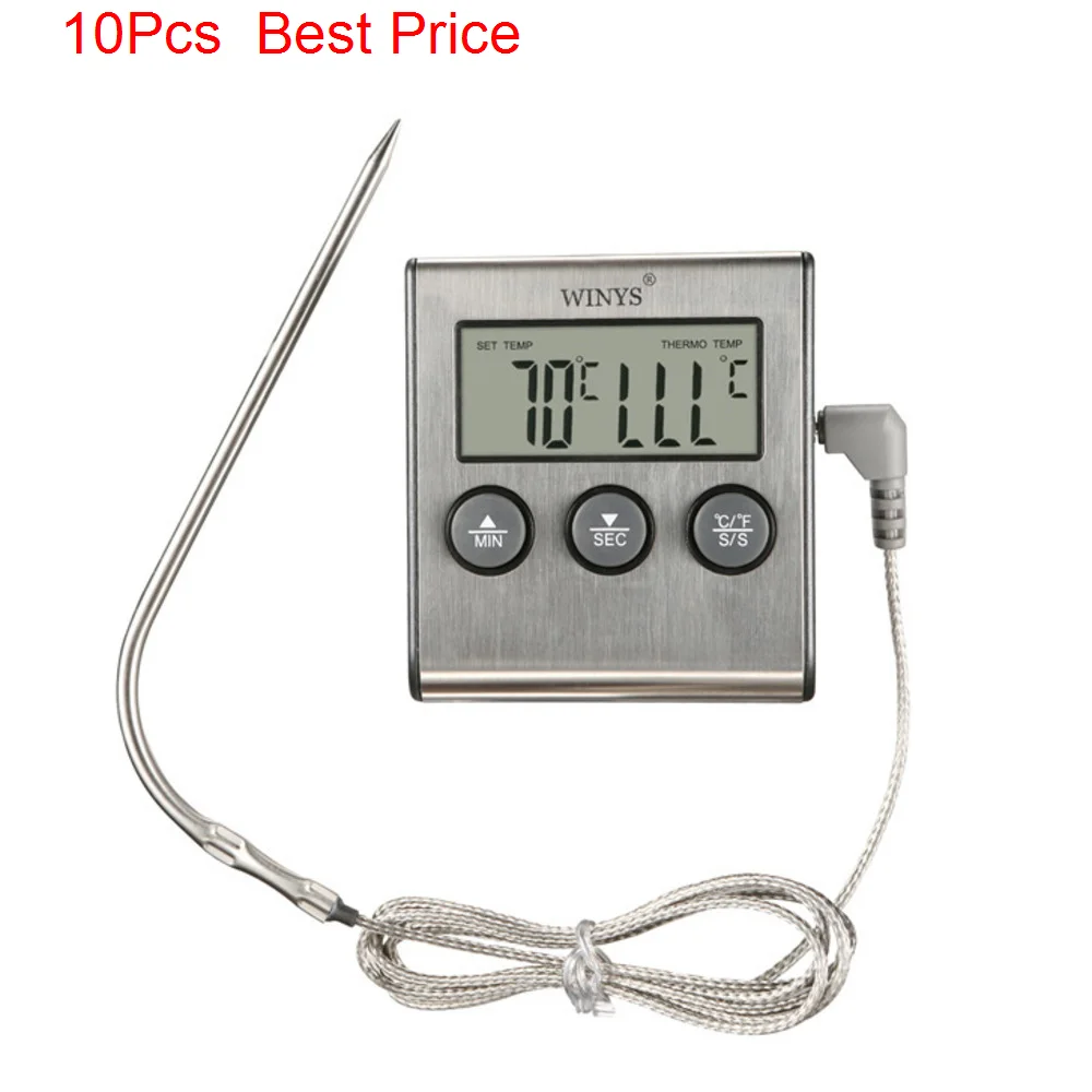 

10Pcs/lot Kitchen Food Oven High Temperature Baking Timing Thermometer Makaron Barbecue Probe Bbq Barbecue Thermometer