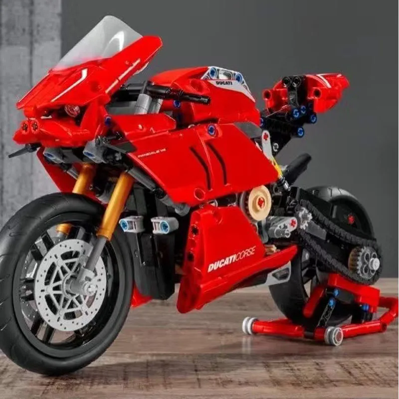 

Конструктор «мотоцикл» Ducati Moc 42107, локомотивная модель, механические конструкторы, сложная сборка, игрушка, подарок для детей