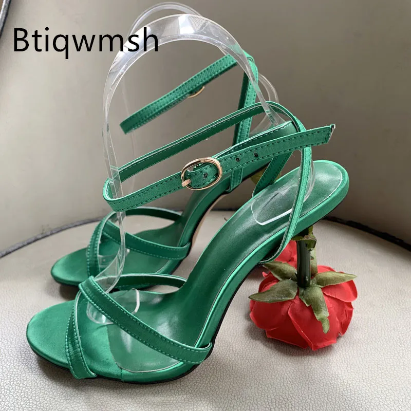 

Сандалии-гладиаторы женские с металлическим замком, открытый носок, цепочка, Т-образный ремешок, высокий каблук, пикантная обувь для вечери...