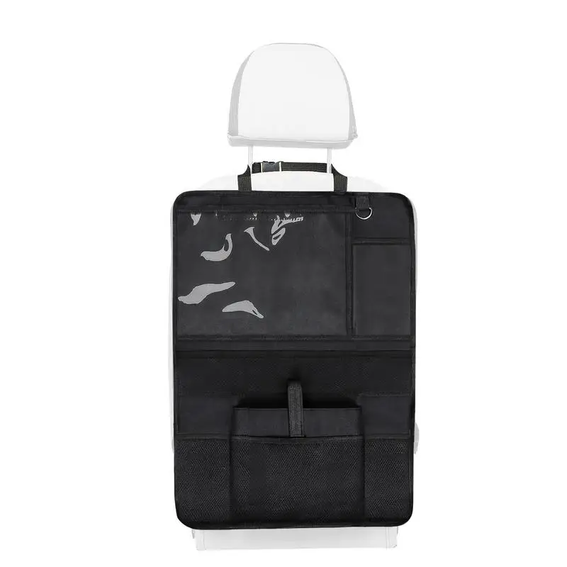 

Back Seat Car Organizer Car Seat Protector Kick Mats Travel Accessories For USB Cable/Headphone/Phone/Water Bottle/Tablet