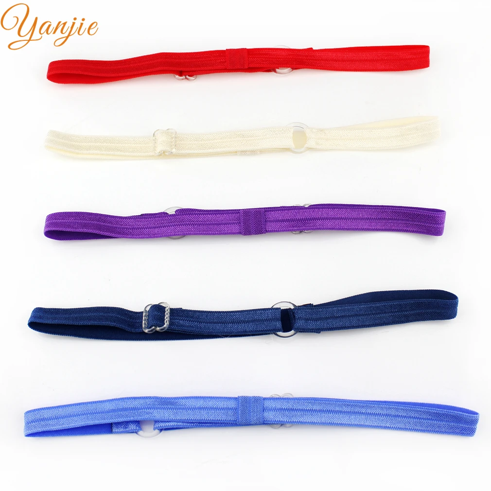 100 шт./лот 20 цветов 3/8 &quotFOE Solid Adjustable Infantile головная повязка для маленьких девочек