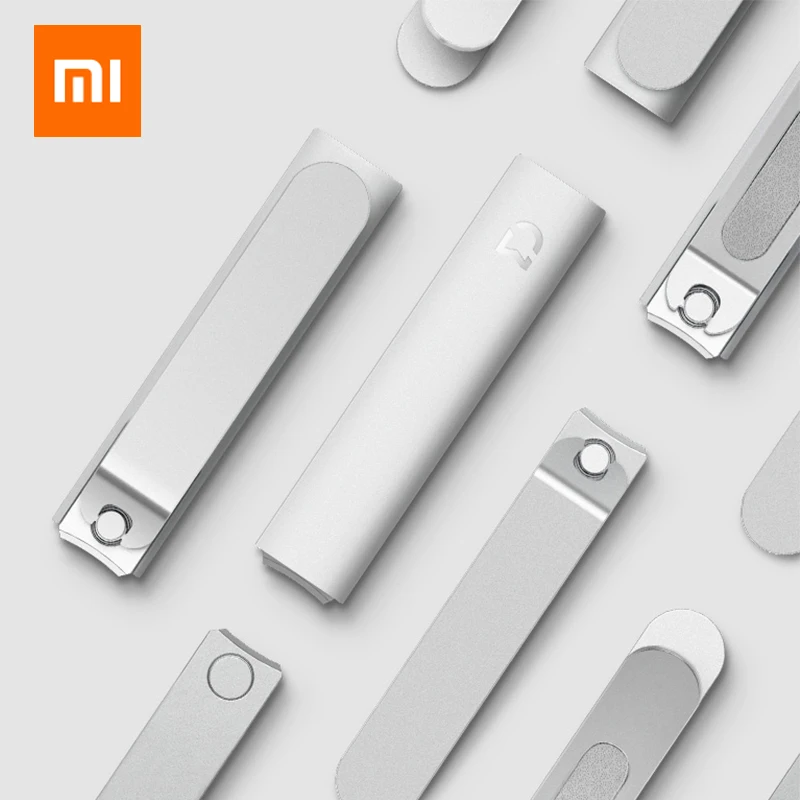  Original Xiaomi Mijia Stainless Steel Nail Clippers with Anti-splash Cover Trimmer Pedicure Care Nail Clippers Professional File 