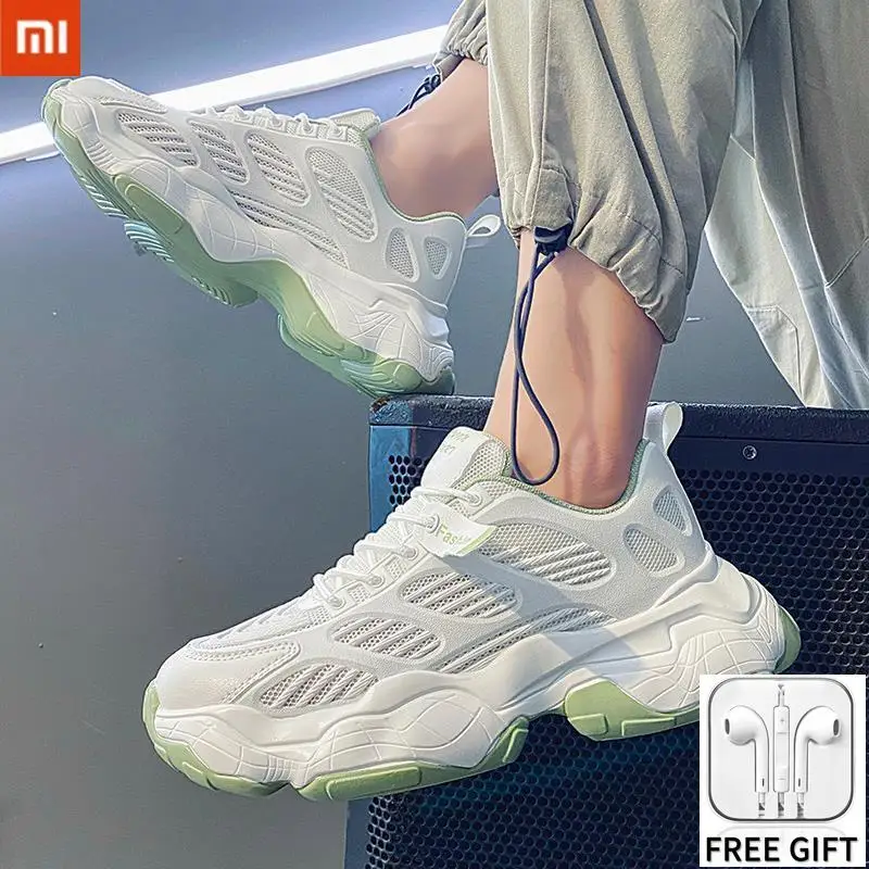 

Xiaomi Youpin Men's Spring and Summer Wear-resistant Non-slip Round Head Outdoor Casual Shoes Student Comfortable Running Shoes
