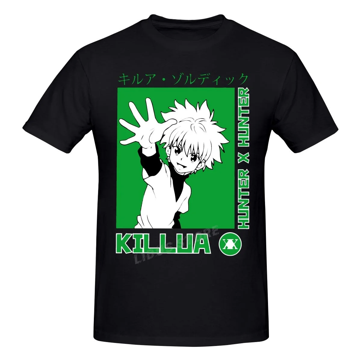 Hunter X Killua Zoldyck HXH Футболка Harajuku с коротким рукавом 100% хлопок графическая футболка