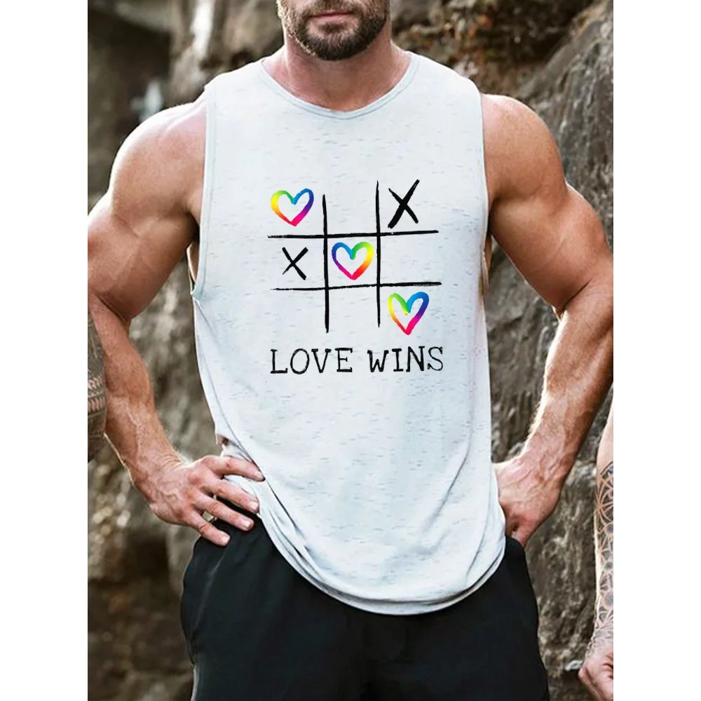 

Мужская майка для фитнеса Badassdude Rainbow Love Wins