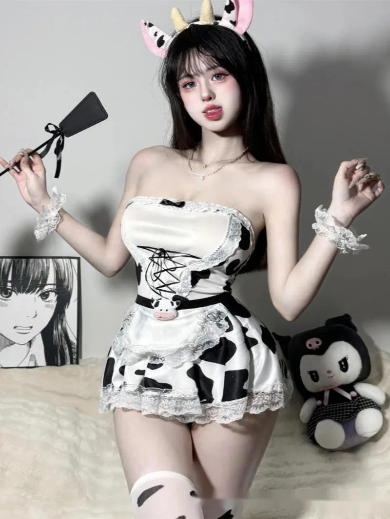 Униформа соблазнительная девушка из коровы соблазнительное аниме милое женское