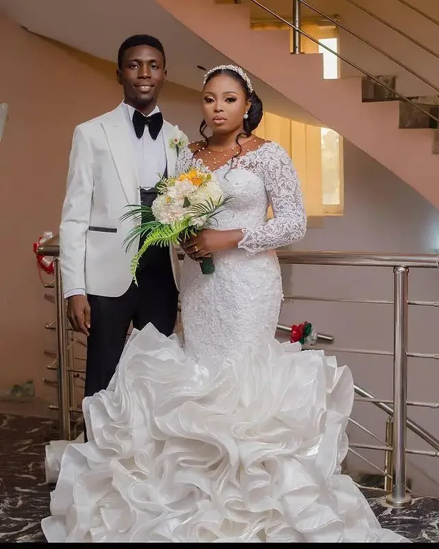 Индивидуальные нигерийские африканские свадебные платья русалки размера плюс в