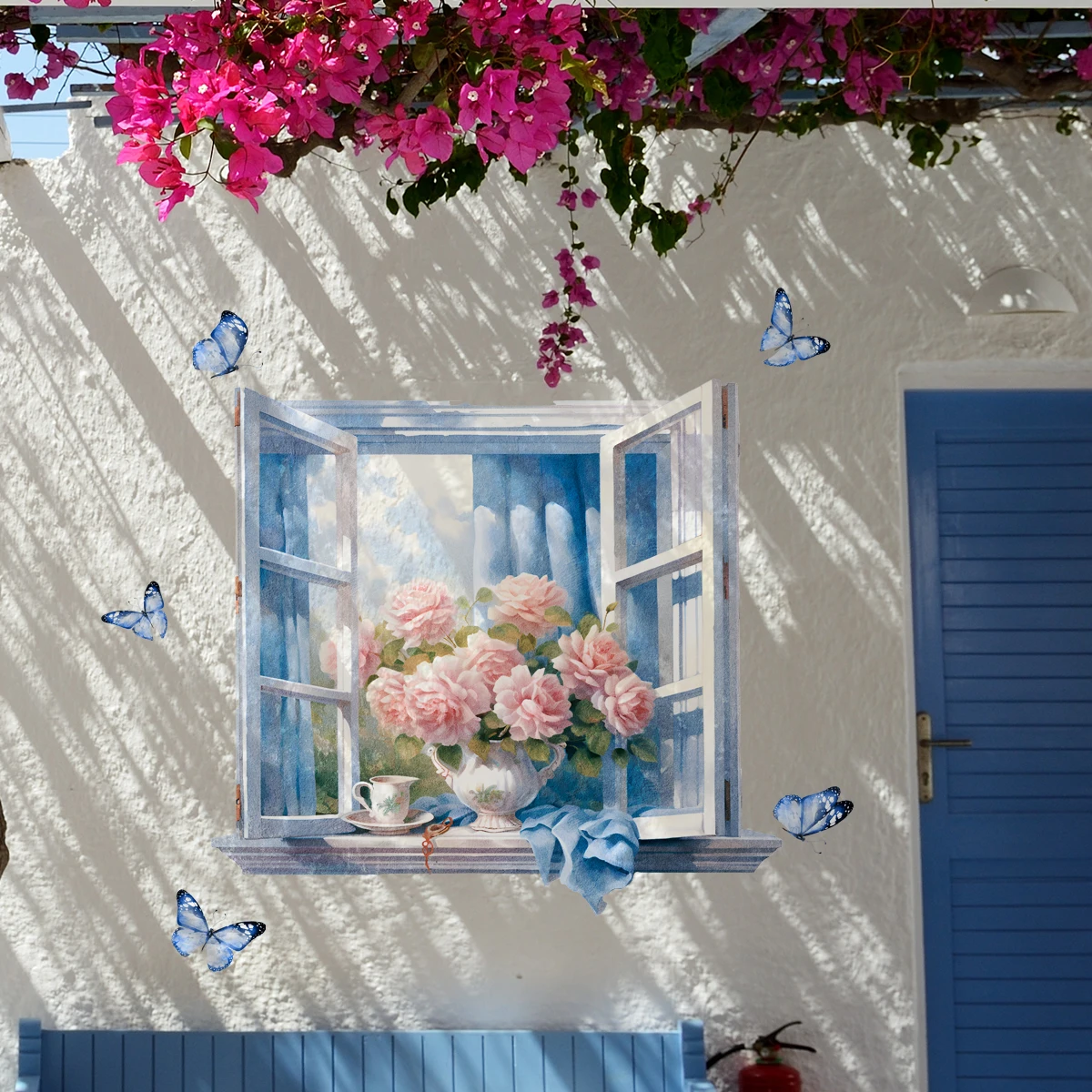 Наклейки на стены с видом окно 3D настенный декор без очков наклейки стену для