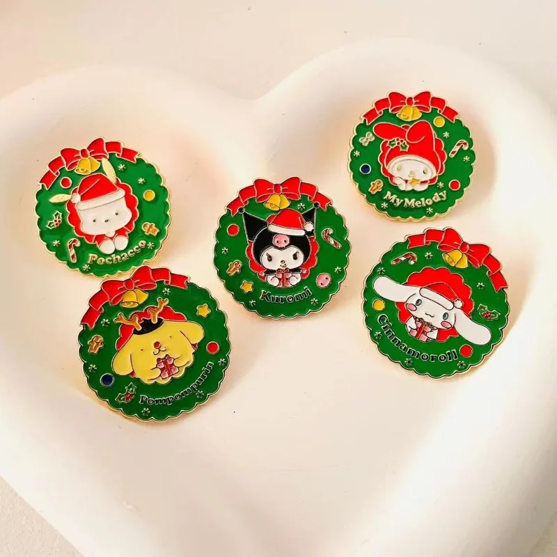 

Новинка sanrio Kuromi Cinnamoroll Милая кавайная простая Милая брошь творческий изысканный персонаж аниме металлическая брошь оптовая продажа
