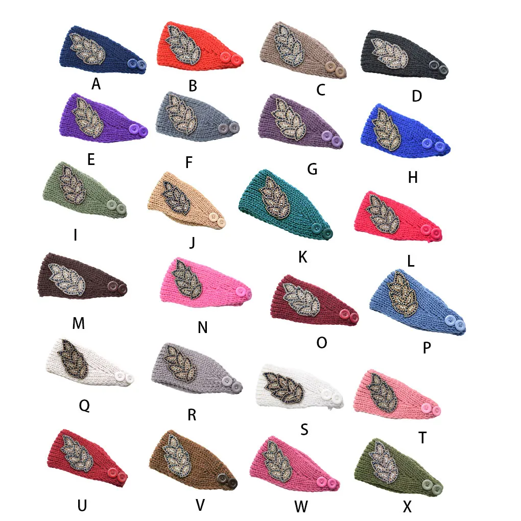 

Вязаные крючком повязки на голову зимние с быстрой эластичностью регулируемые крупные универсальные аксессуары для волос для девочек Jujube red